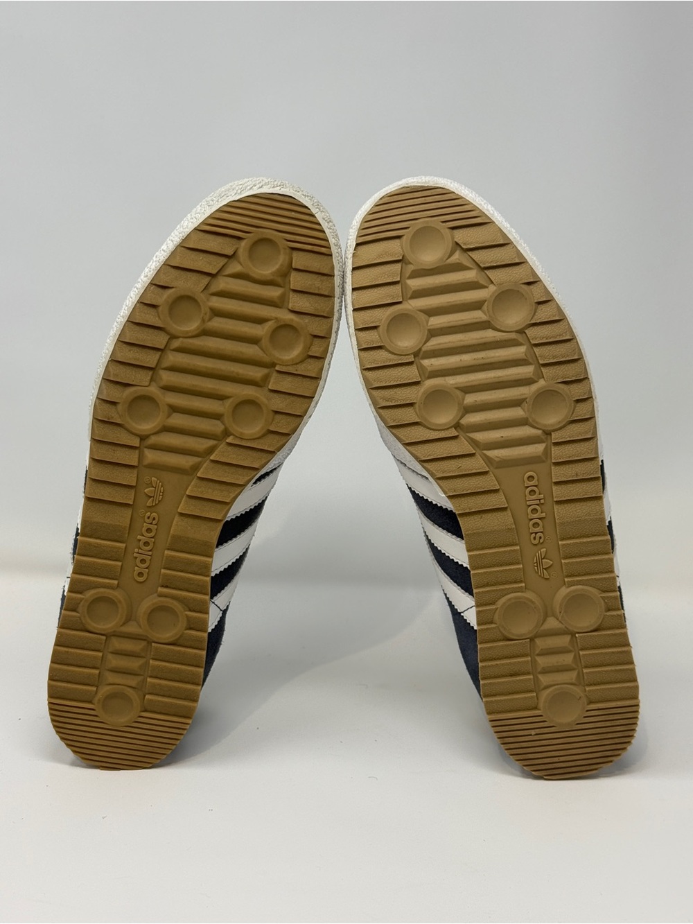 Size 9.5- adidas Navy Suede Sneakers with White Accents - Picture 5 of 6
